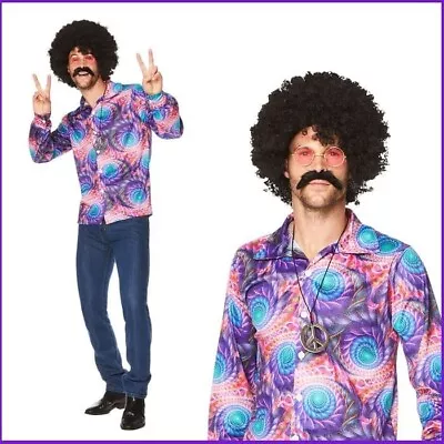 Karnival Mens 1970's Boho Shirt • £12.79