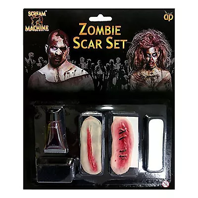 Scream Machine Zombie Scar Set Halloween Fake Blood Scars Make-up • £3.99