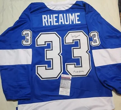 Manon Rheaume Signed Custom Signed Jersey Auto Autograph Certified JSA Size XL • $99.99