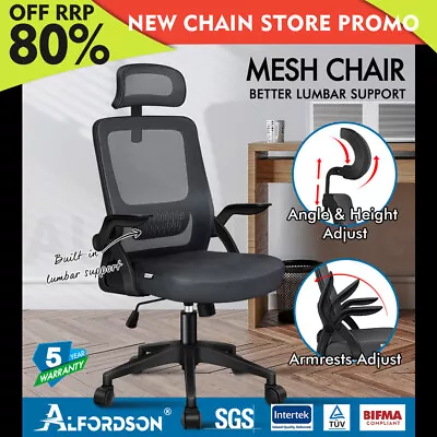 ALFORDSON Mesh Office Chair Executive Seat Tilt Gaming Racing Computer • $84.79