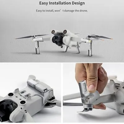$15.09 • Buy For DJI Mini 3 Pro Raised Landing Gear Raised Bipod Drone Accessories