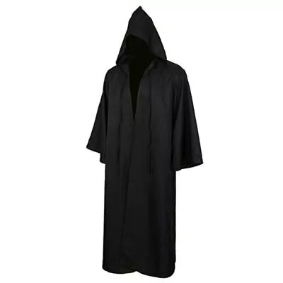 Medieval Velvet Hooded Cloak Wicca Long Robe Halloween Witchcraft Larp Capes US • $12.69