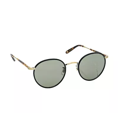 Mr. Leight Unisex Wilson Matte Black Tort Round 49mm Sunglasses S2948 • $228