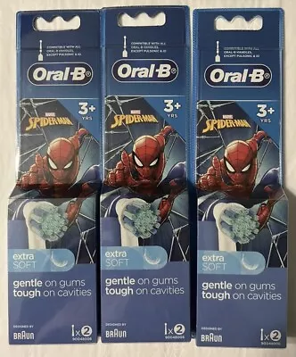 6x Oral-B Spider Man Kid Electric Toothbrush Replacement Heads. Freeship • $42.95