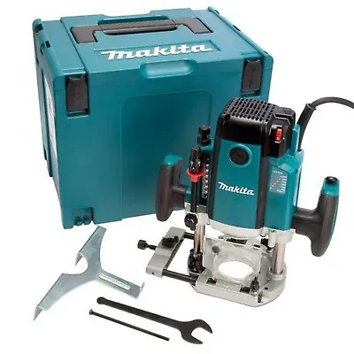 Makita RP2303FCJ/1 1/2in Variable Speed Plunge Router 110V With MAKPAC Case • £379.95