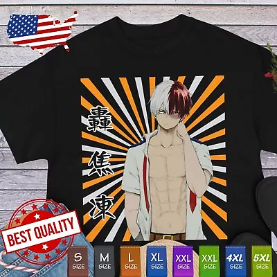 Shoto Todoroki T Shirt My Hero Academy Ecchi Tee Japan Anime Clothing Manga Boku • $17.99