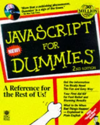 JavaScript For Dummies (For Dummies) Emily A. Vander Veer Used; Good Book • £6.10