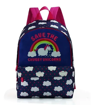 David And Goliath Save The Chubby Unicorns School Backpack Rucksack Bag Bnwt  • £12.95