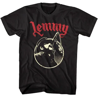 Lemmy Rocks The Mic Men's T Shirt Kilmister Motorhead Heavy Metal Band • $28.50