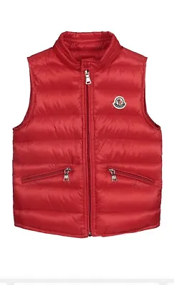 Iconic RED Moncler Gui Puffer Down Vest Ski Jacket  14A XS/S EUC • $369