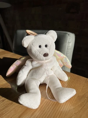 £0.99 • Buy TY Beanie Babies ‎- Halo - Plush White Angel Bear