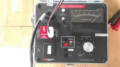 Megger 230425 AC/DC High-Pot Tester   0 To 4 KV AC   0 To 5 KV DC • $325