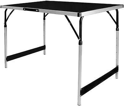 £28.90 • Buy Camping / Picnic Aluminium Folding Table Lightweight Height Adjustable Portable 