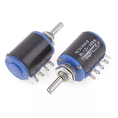 US Stock 2pc 10K Ohm WXD3-12 Rotary Multi-turn Wirewound Precision Potentiometer • $12.94