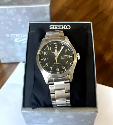 $53 • Buy SEIKO 5 Stainless Steel Black Dial Men's Automatic Watch - SRPG27  MSRP: $275