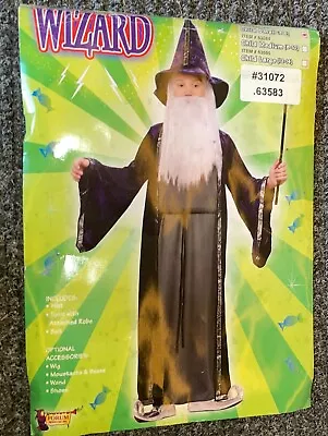 WIZARD CHILD Play Costume Halloween Sz M 8-10 • $12