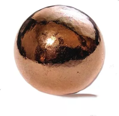 Premium 99.99 Pure Copper Sphere 1 - 1/8  - For Healing Energy Orb Sphere Magic • $43