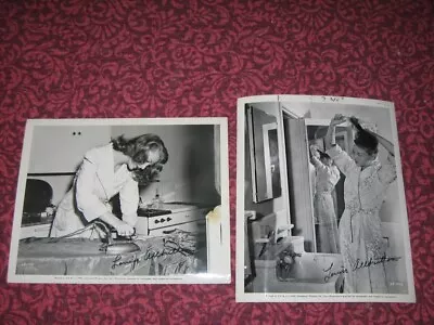 (2) 1945 Universal LOUISE ALLBRITTON At Home Publicity Still LOT Dracula SIGNED! • $29.95