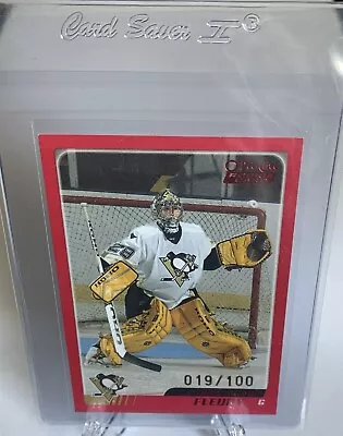 2003 O Pee Chee Marc Andre Fleury Red Rookie 019/100 #340 Penguins Wild  • $0.99