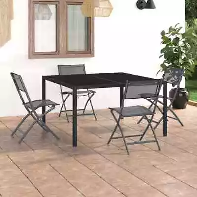 VidaXL 5 Piece Outdoor Dining Set Steel STP • $653.82