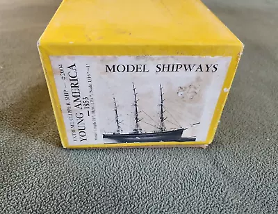 Model Shipways #2004 Extreme Clipper Ship Young America -1853 Solid Wooden Hull • $140