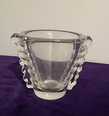 Vintage Daum Nancy Crystal Vase France • £65