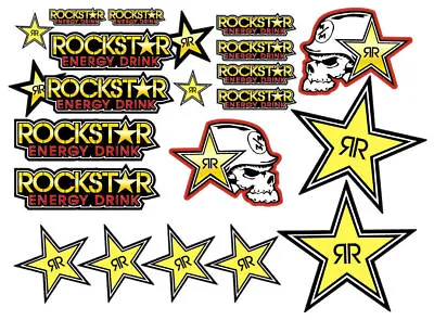 MOTO CROSS ENERGY DECAL Sticker DRINK STICKER KIT 21pc ROCKSTAR MXGP  • $12.07