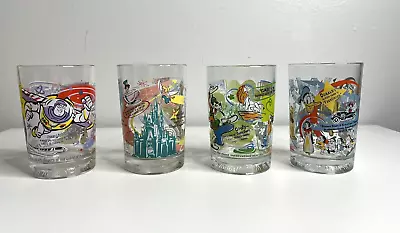 Vintage Set Of 4 McDonalds Disney 100th Anniversary Collectible Drinking Glasses • $30