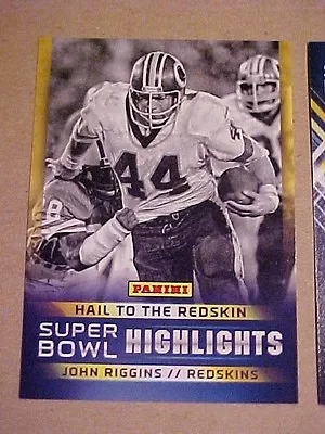 Superbowl 48 XLVIII Panini Exclusive/Macy's NYC John Riggins Redskins #9 RARE!! • $1.99