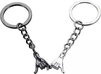 CBRPVT 2 Pcs Best Friend Keyring Couples Keyrings Pinky Promise Friend Keyring • £3.53