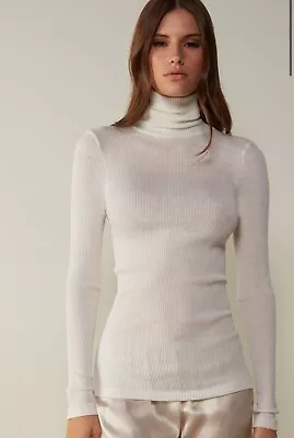 BNWT Intimissimi Wool & Silk Blend High Neck Top. RRP 52£. Size Large (UK 12-14) • £40.99