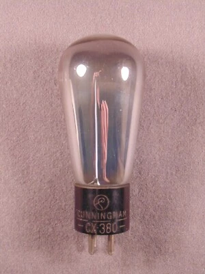 $10.50 • Buy 1 CX380 CUNNINGHAM Engraved Base Antique Radio HiFi Amp Vintage Vacuum Tube