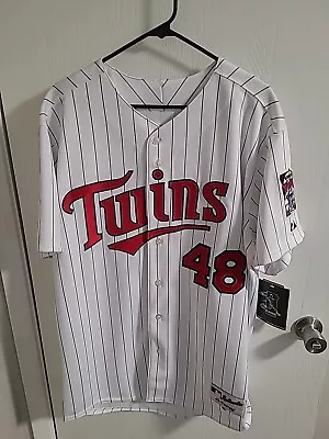 Minnesotta Twins Authentic Majestic Tori Hunter Jersey Size 48 Vintage • $99.99