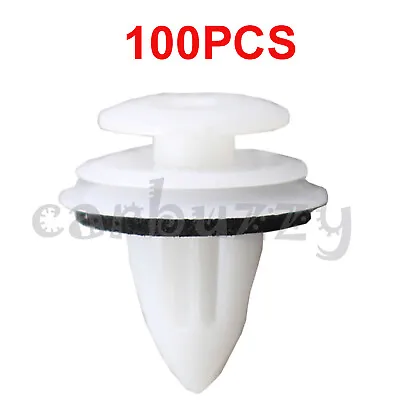 100 Pcs 9mm Hole Car Plastic Rivet Door Trim Retainer Clips For Honda Mitsubishi • $4.99