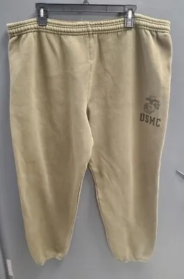 Vintage USMC Athletic Joggers Sweatpants Military Green Size XL • $20