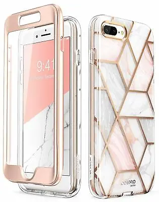 For IPhone 8 Plus / 7 Plus Case I-Blason Cosmo Stylish Bumper Skin Cover +Screen • £23.99