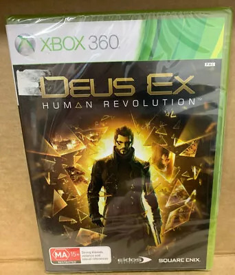 Deus Ex Human Revolution Microsoft XBOX 360 Brand NEW Sealed Aus Pal RARE • $47.85