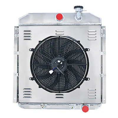 4 Row Radiator Shroud 120W Fan For 1955-1959 GMC Truck 4.4L 5.2L 5.3L 6.1L 5.7L. • $309