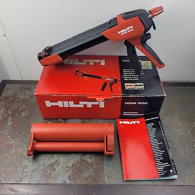 Hilti HDM500 HDM 500 HIT-CR 500 & HIT-CB 500 PN# 2101993 Manual Epoxy Dispenser • $99.95