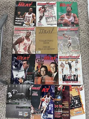 Collection Of *15* Miami Heat Vintage Official Magazines • $99.99