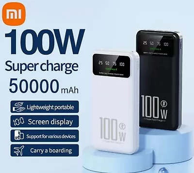 Xiaomi 50000mAh High Capacity 100W Fast Charging Power Bank - Black • $60.95