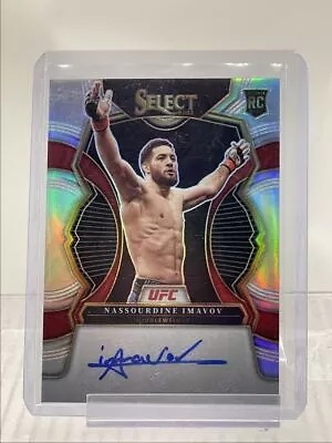 Nassourdine Imavov 2023 Select Ufc Rookie Autograph Silver Prizm Auto Q1684 • $1