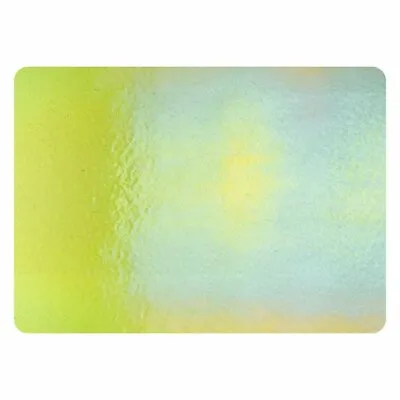 Stained Glass Sheet Fern Green Dbl Rl Iridized Fusible 90COE BULLSEYE MOSAIC • $7.37