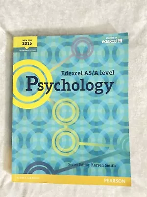 Pearson Edexcel/AS/A LEVEL Psychology TextBook - Used • £35