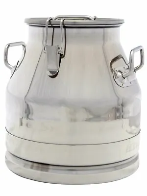 Premium Stainless Steel Milk Can Heavy Duty With Sealed Lid  304 SS • £249.79