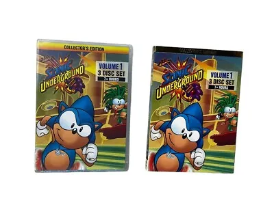 Sonic Underground Volume 1 DVD 3 Disc Set Cartoon 1998 TV Show W Slipcover NEW • $7.39