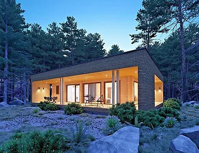 $130900 • Buy Log House Kit #lh-104 Eco Friendly Wood Prefab Diy Building Cabin Home Modular