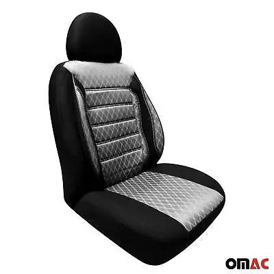 Front Car Seat Covers Protector For Volvo Gray Black Cotton Breathable • $79.99