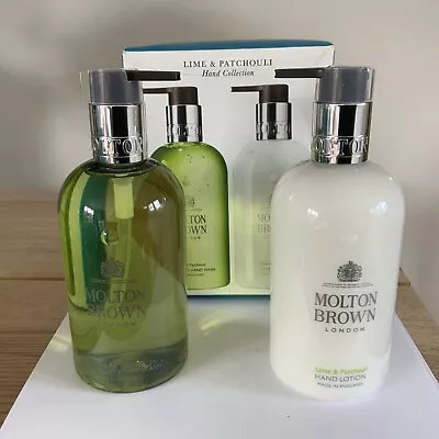 Molton Brown Lime & Patchouli Hand Wash & Lotion Gift Set Imperfect Box - RRP£47 • £38.90