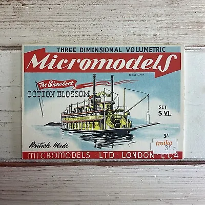 Micromodels Card Kit  “THE SHOWBOAT COTTON BLOSSOM” SET: S.VI. • £5.39